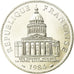 Moeda, França, Panthéon, 100 Francs, 1984, Paris, MS(65-70), Prata, KM:951.1