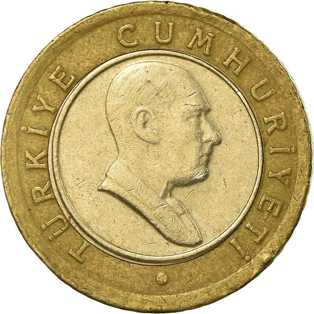 Coin, Turkey, 50 New Kurus, 2006, Istanbul, EF(40-45), Bi-Metallic, KM:1168
