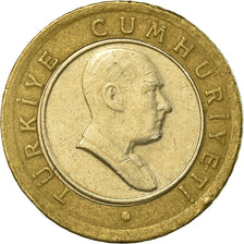 Coin, Turkey, 50 New Kurus, 2006, Istanbul, EF(40-45), Bi-Metallic, KM:1168