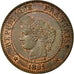Coin, France, Cérès, 2 Centimes, 1891, Paris, AU(55-58), Bronze, KM:827.1