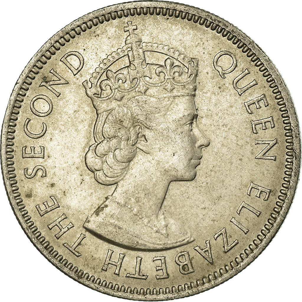 Coin, Seychelles, 1/2 Rupee, 1971, EF(40-45), Copper-nickel, KM:12