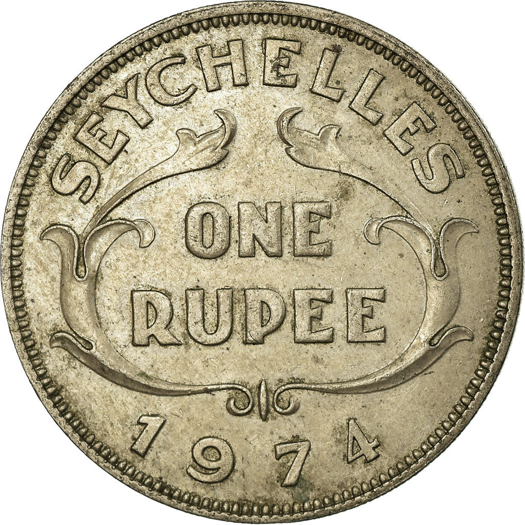 Coin, Seychelles, Rupee, 1974, EF(40-45), Copper-nickel, KM:13