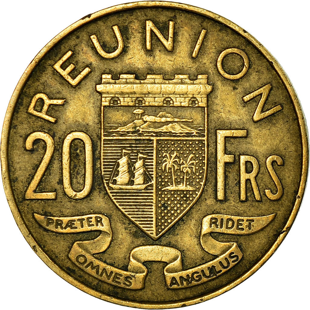 Coin, Réunion, 20 Francs, 1961, EF(40-45), Aluminum-Bronze, KM:11