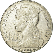 Coin, Réunion, 100 Francs, 1964, EF(40-45), Nickel, KM:13