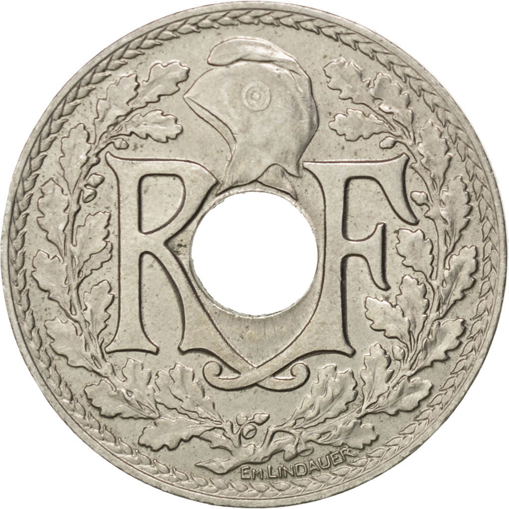 FRANCE, Lindauer, 25 Centimes, 1933, KM #867a, AU(50-53), Copper-Nickel, 24,...