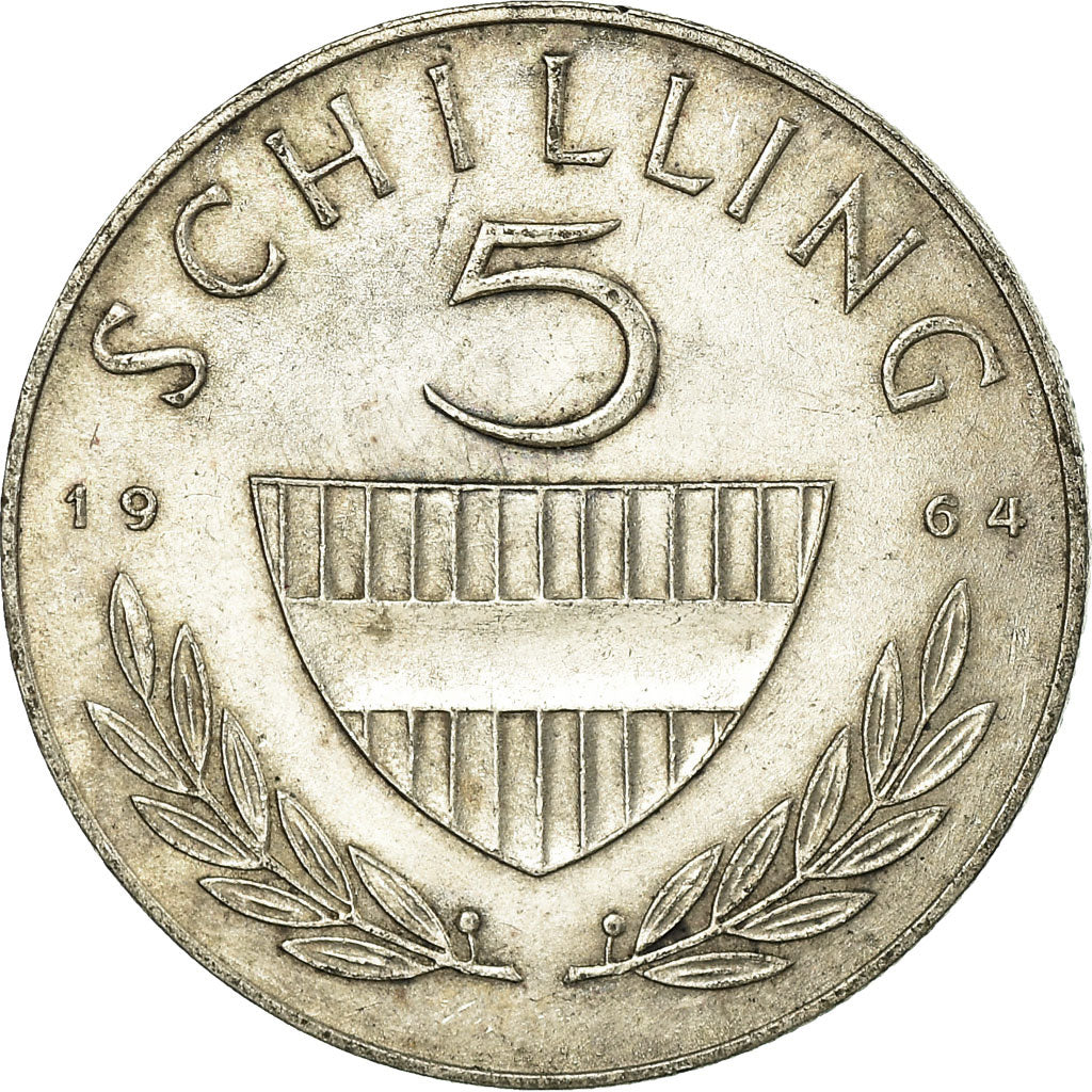 Moneta, Austria, 5 Schilling, 1964, EF(40-45), Srebro, KM:2889