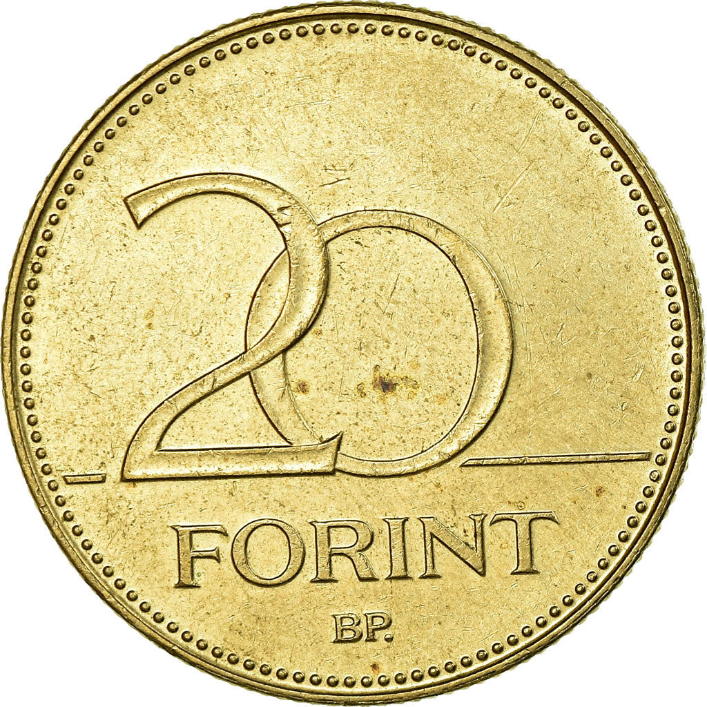 Moneta, Węgry, 20 Forint, 2016, EF(40-45), Mosiądz niklowy
