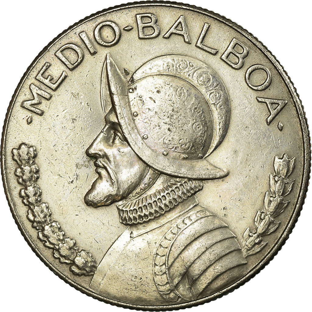 Coin, Panama, 1/2 Balboa, 1975, EF(40-45), Copper-Nickel Clad Copper, KM:12b