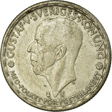 Coin, Sweden, Gustaf V, Krona, 1945, EF(40-45), Silver, KM:814