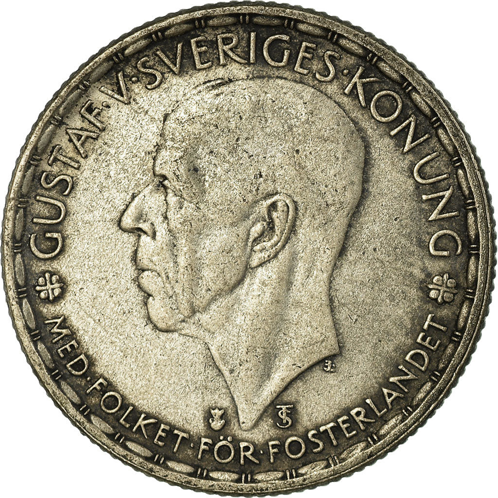 Coin, Sweden, Gustaf V, Krona, 1946, EF(40-45), Silver, KM:814