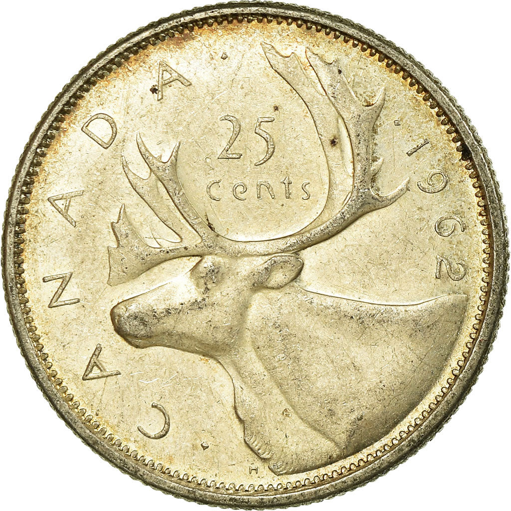 Coin, Canada, Elizabeth II, 25 Cents, 1962, Royal Canadian Mint, Ottawa