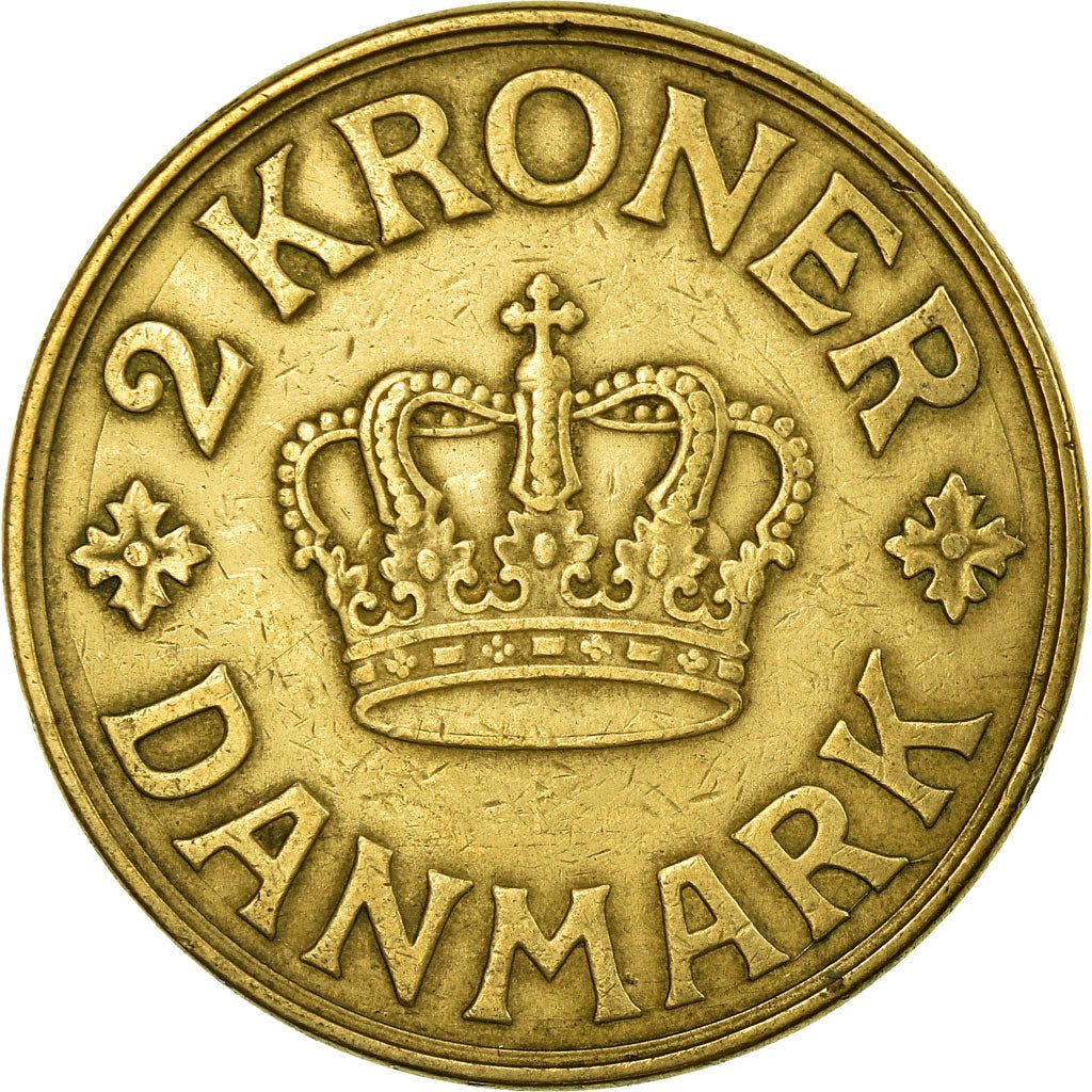 Monnaie, Danemark, Christian X, 2 Kroner, 1938, Copenhagen, TTB