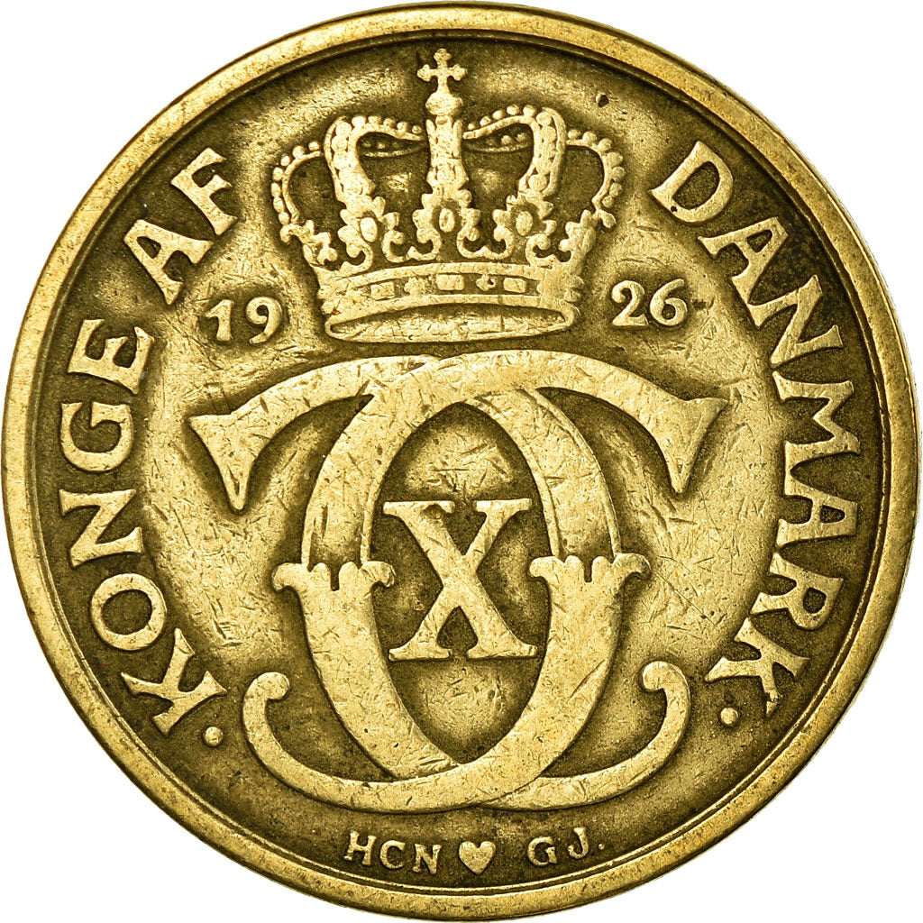 Monnaie, Danemark, Christian X, Krone, 1926, Copenhagen, TTB, Aluminum-Bronze