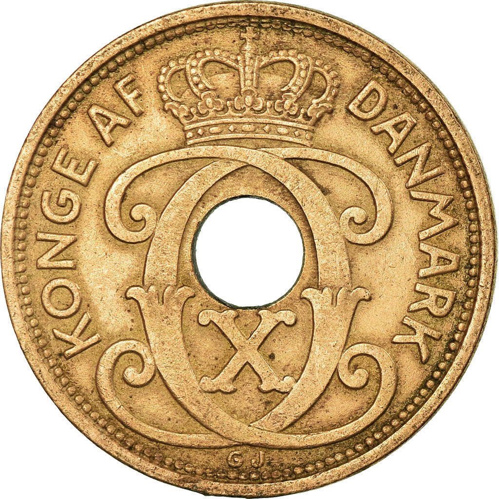 Coin, Denmark, Christian X, 5 Öre, 1940, Copenhagen, EF(40-45), Bronze