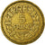 Moneta, Francja, Lavrillier, 5 Francs, 1940, EF(40-45), Aluminium-Brąz