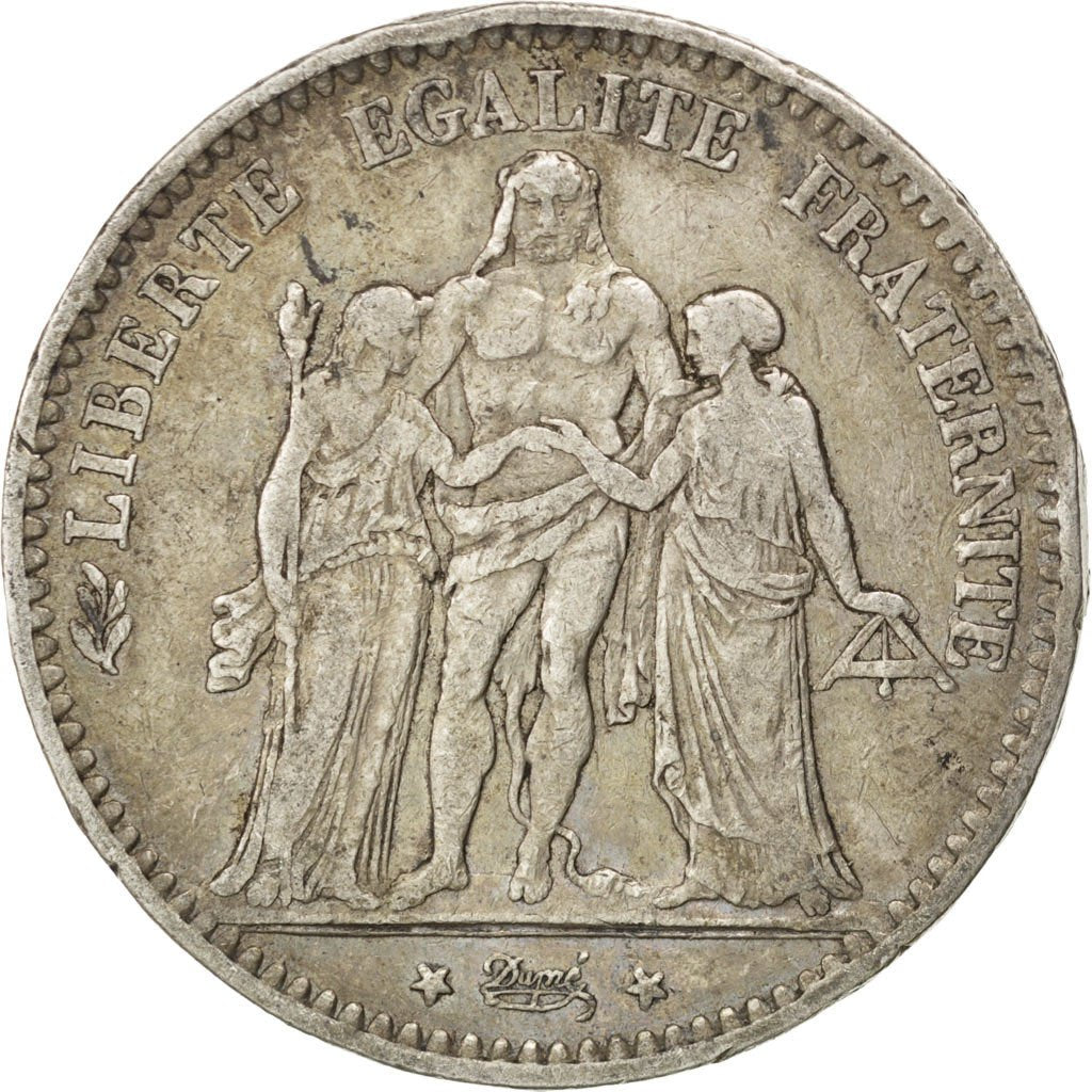 Troisième République, 5 Francs Hercule 1876 A, KM 820.1