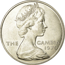 Coin, GAMBIA, THE, 8 Shillings, 1970, AU(55-58), Copper-nickel, KM:7