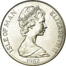 Coin, Isle of Man, Elizabeth II, Crown, 1982, Pobjoy Mint, AU(55-58)