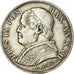 Coin, ITALIAN STATES, PAPAL STATES, Pius IX, Lira, 1868, EF(40-45), Silver