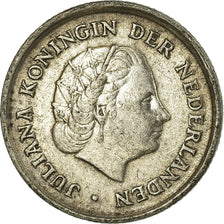 Monnaie, Netherlands Antilles, Juliana, 1/10 Gulden, 1966, TTB, Argent, KM:3