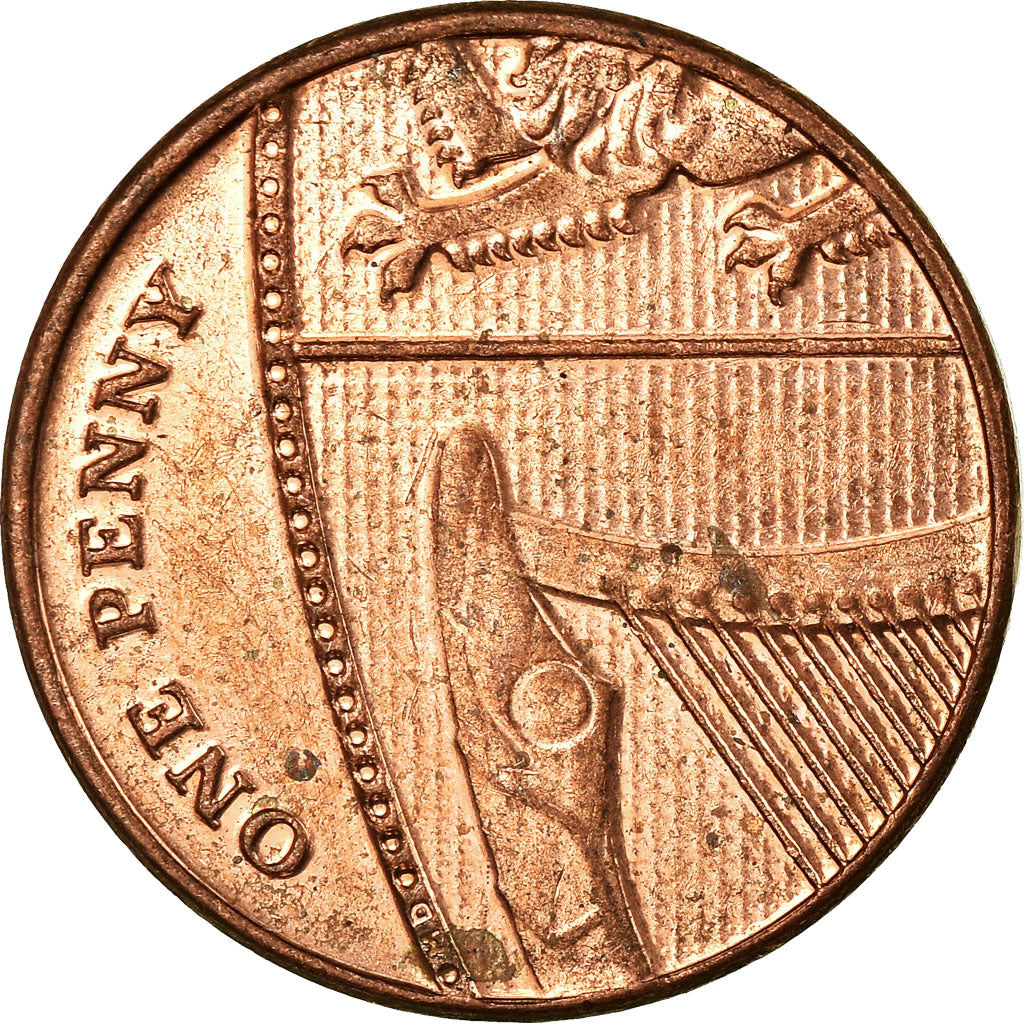 Monnaie, Grande-Bretagne, New Penny, 2014, TTB, Copper Plated Steel