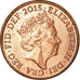 Coin, Great Britain, New Penny, 2015, AU(55-58), Copper Plated Steel