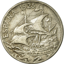 Coin, Spain, Alfonso XIII, 25 Centimos, 1925, Madrid, VF(30-35), Copper-nickel