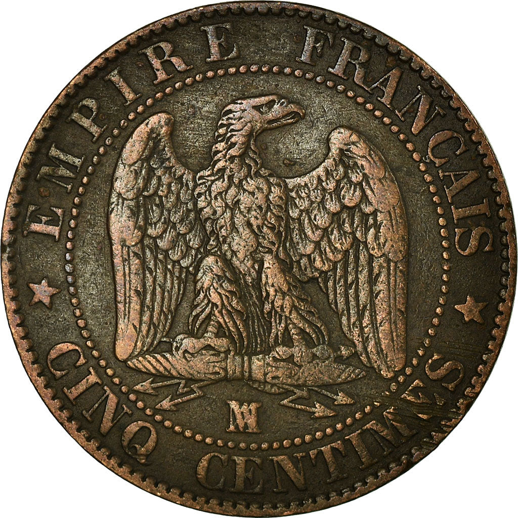 Coin, France, Napoleon III, Napoléon III, 5 Centimes, 1856, Marseille