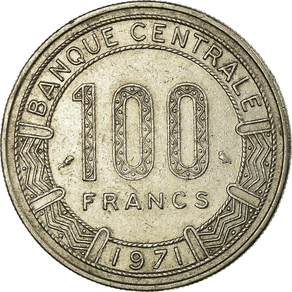 Coin, Congo Republic, 100 Francs, 1971, Paris, EF(40-45), Nickel, KM:1