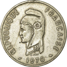 Coin, FRENCH AFARS & ISSAS, 100 Francs, 1970, Paris, EF(40-45), Copper-nickel