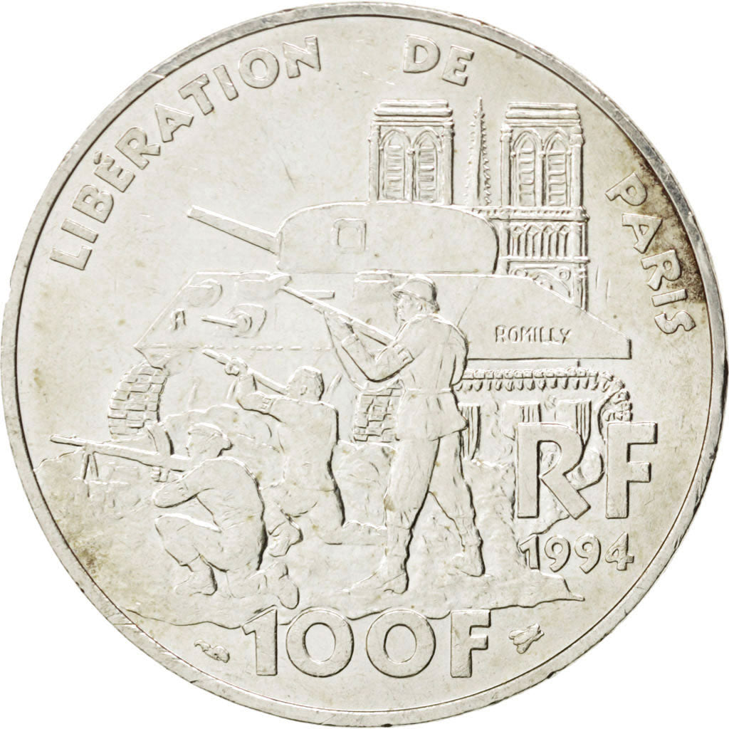 Cinquième République, Commémoratives, 100 Francs 1993, KM 1045.1