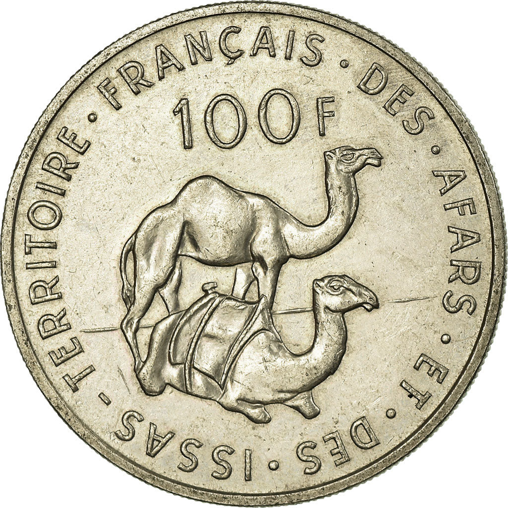 Coin, FRENCH AFARS & ISSAS, 100 Francs, 1970, Paris, EF(40-45), Copper-nickel