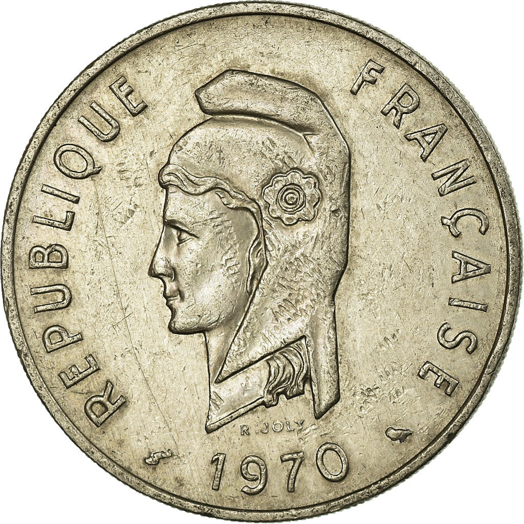 Moneda, TERRITORIO FRANCÉS DE LOS AFARS E ISSAS, 100 Francs, 1970, Paris, MBC
