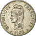 Moneda, TERRITORIO FRANCÉS DE LOS AFARS E ISSAS, 100 Francs, 1970, Paris, MBC