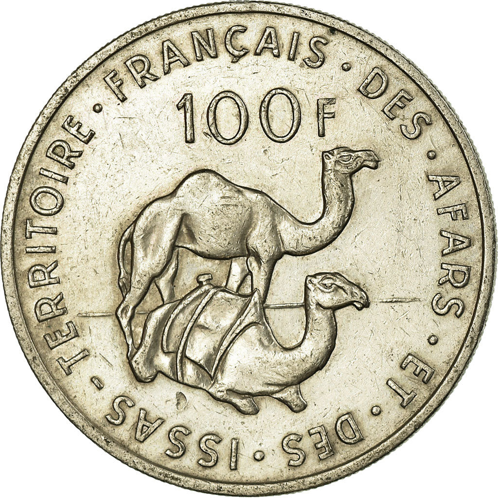 Moneda, TERRITORIO FRANCÉS DE LOS AFARS E ISSAS, 100 Francs, 1970, Paris, MBC