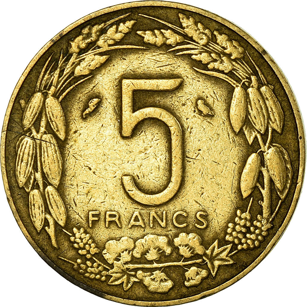 Coin, EQUATORIAL AFRICAN STATES, 5 Francs, 1961, Paris, VF(30-35)