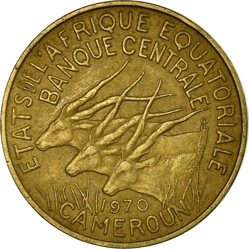Coin, EQUATORIAL AFRICAN STATES, 5 Francs, 1970, Paris, EF(40-45)