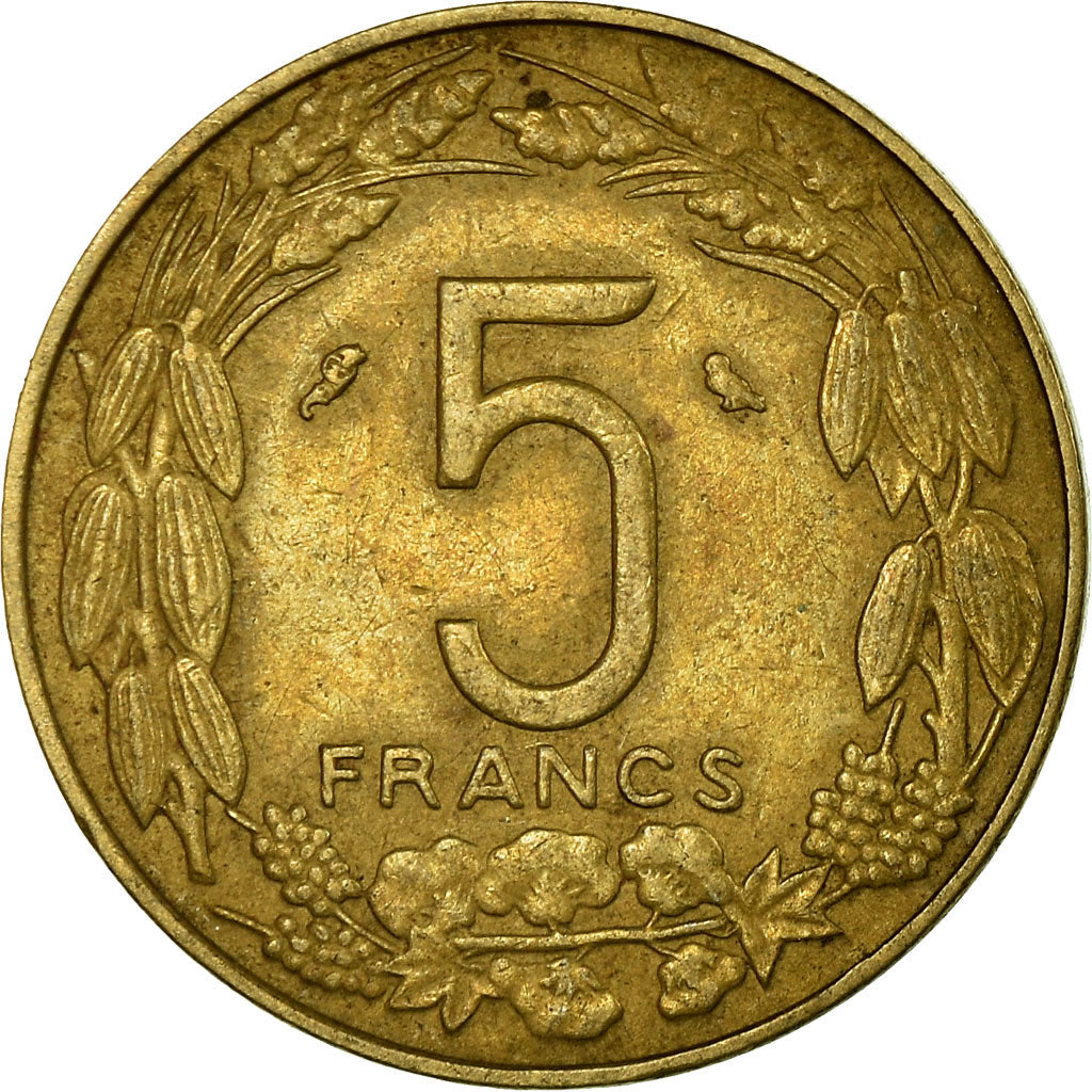 Coin, EQUATORIAL AFRICAN STATES, 5 Francs, 1970, Paris, EF(40-45)