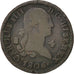 SPAIN, 4 Maravedis, 1806, Segovia, KM #427, VF(30-35), Copper, 4.84
