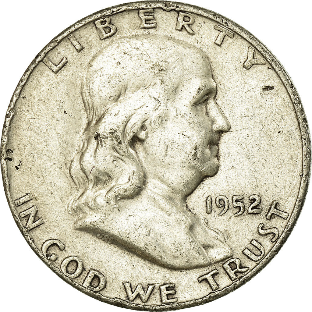 Monnaie, États-Unis, Franklin Half Dollar, Half Dollar, 1952, U.S. Mint