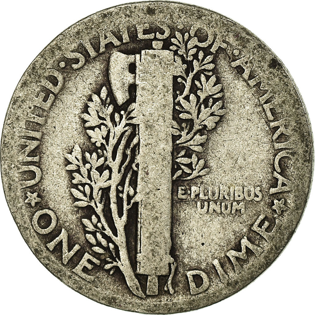 Moneta, Stati Uniti, Mercury Dime, Dime, 1924, U.S. Mint, Philadelphia, MB