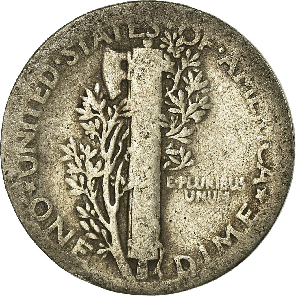 Coin, United States, Mercury Dime, Dime, 1926, U.S. Mint, Philadelphia