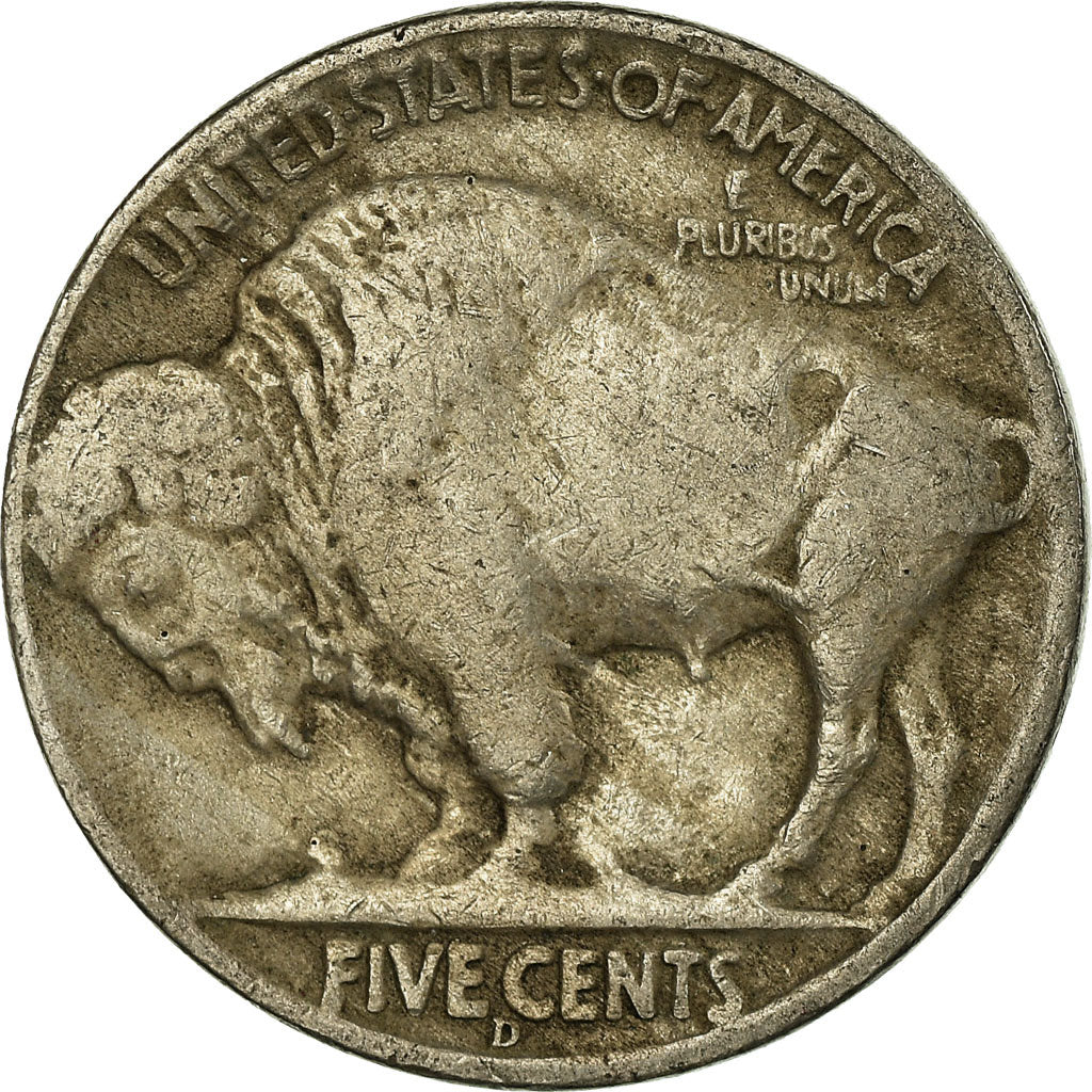 Moneta, Stati Uniti, Buffalo Nickel, 5 Cents, 1936, U.S. Mint, Denver, MB