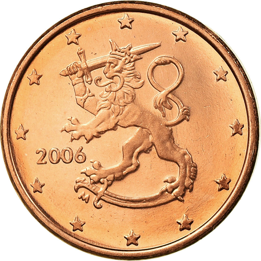 Coin, Finland, Euro Cent, 2006, Vantaa, MS(65-70), Copper Plated Steel, KM:98