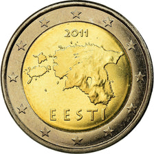Estonia, 2 Euro, 2011, MS(65-70), Bi-Metallic, KM:68