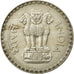 Moneta, INDIE-REPUBLIKA, Rupee, 1980, EF(40-45), Miedź-Nikiel, KM:78.3
