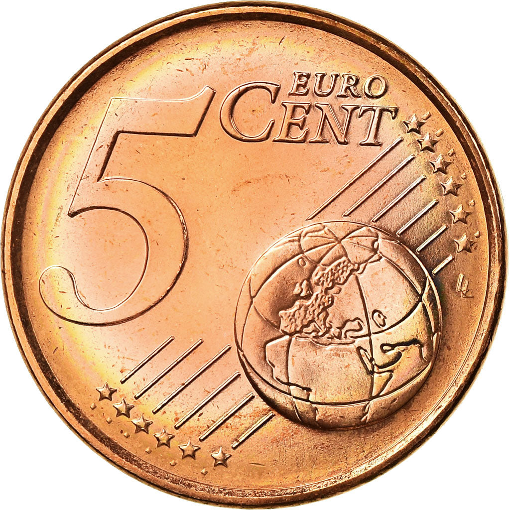France, 5 Euro Cent, 2010, MS(65-70), Copper Plated Steel, KM:1284