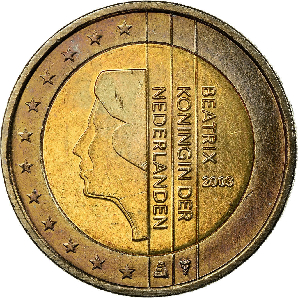 Netherlands, 2 Euro, 2003, MS(65-70), Bi-Metallic, KM:241