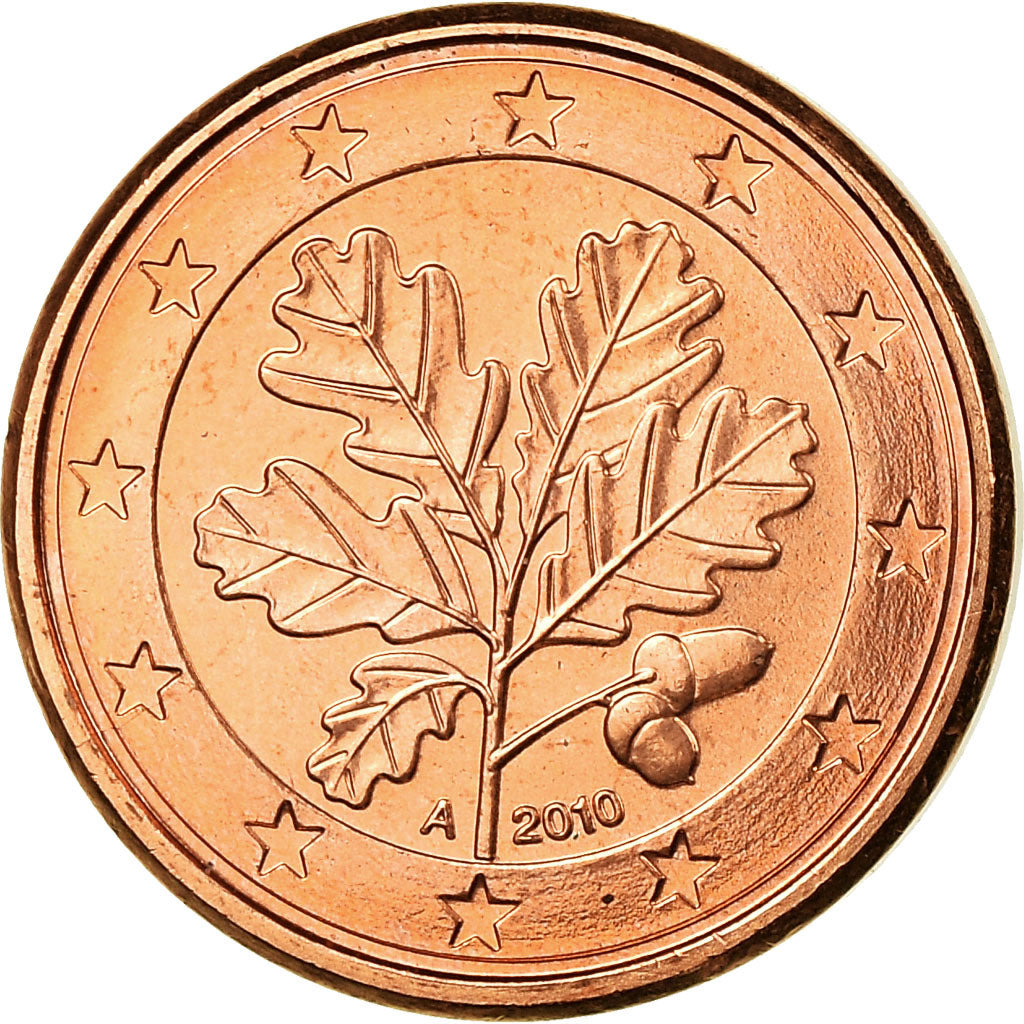 Niemcy - RFN, Euro Cent, 2010, Berlin, MS(65-70), Miedź platerowana stalą