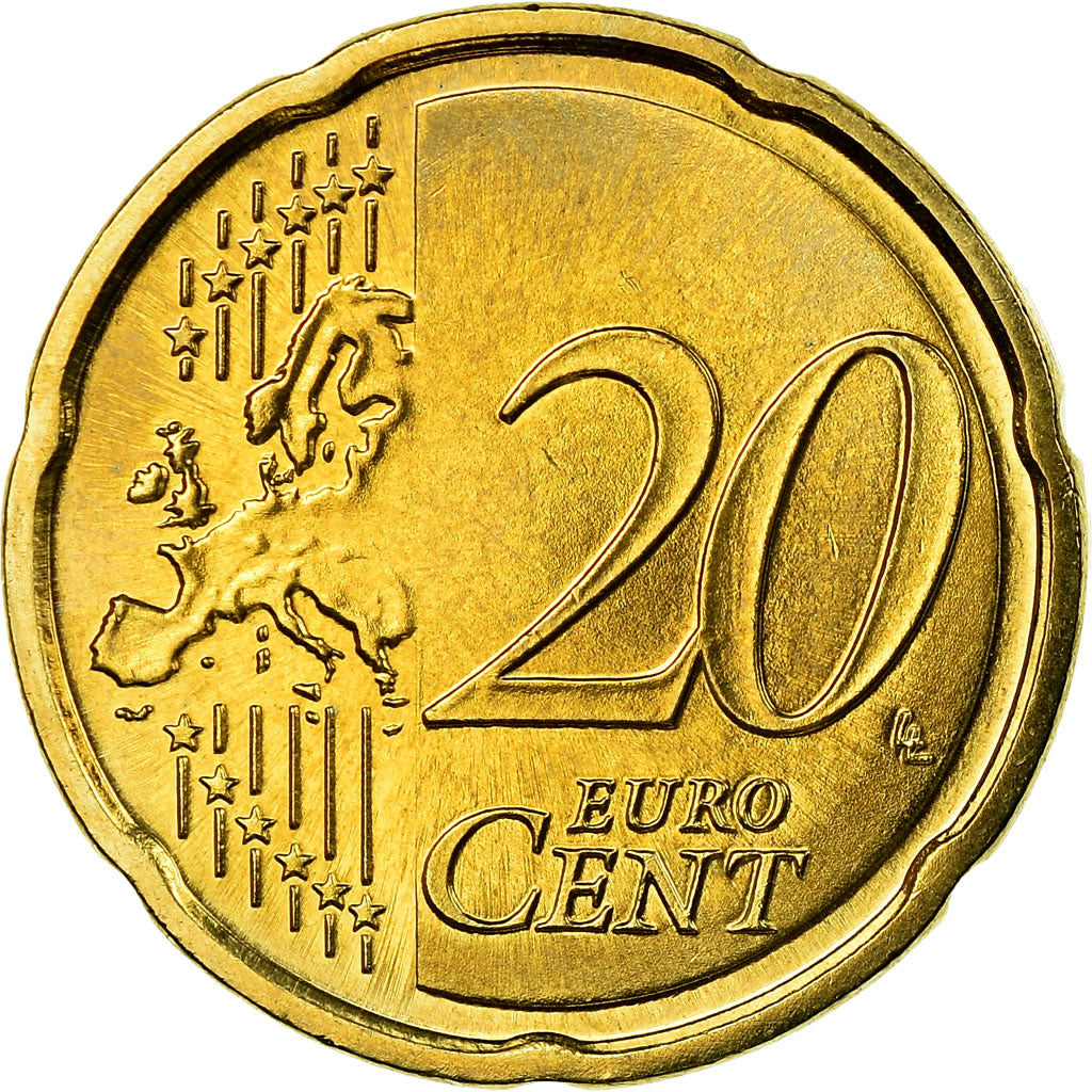 République fédérale allemande, 20 Euro Cent, 2010, FDC, Laiton, KM:255